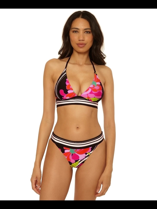 Trina Turk Other - Trina Turk Reversible Black Bikini with Pink Floral Print NWT